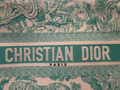 Christian Dior 2024 Medium Jade Green Dioriviera Book Tote Handbag