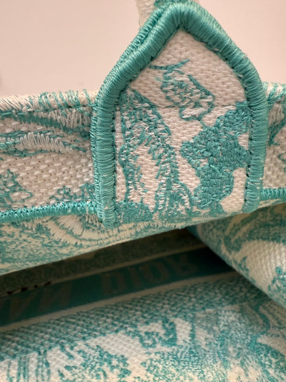 Christian Dior 2024 Medium Jade Green Dioriviera Book Tote Handbag