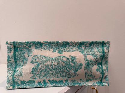 Christian Dior 2024 Medium Jade Green Dioriviera Book Tote Handbag
