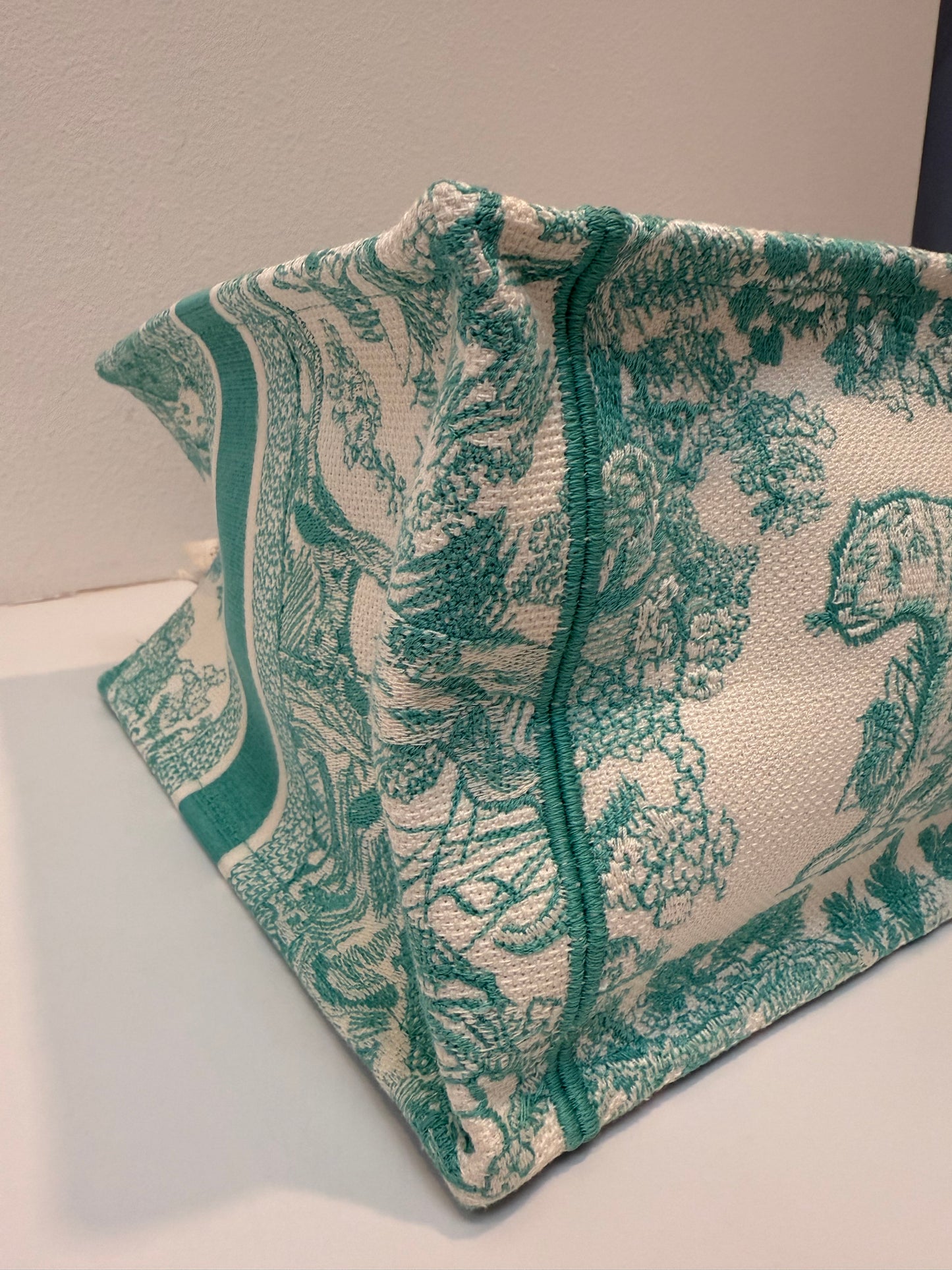 Christian Dior 2024 Medium Jade Green Dioriviera Book Tote Handbag