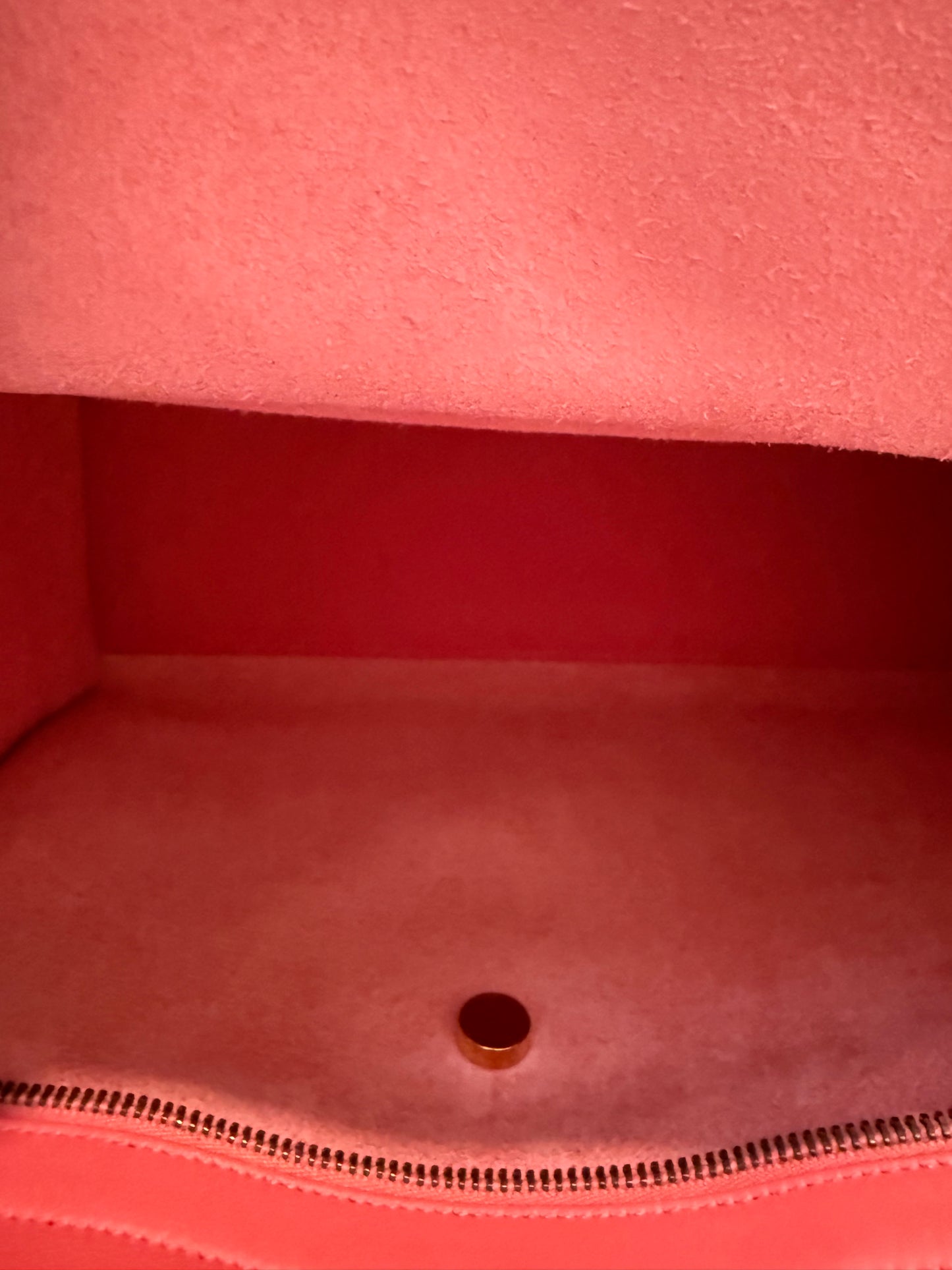 YSL Saint Laurent Pink Leather Cabas Satchel Shoulder Bag