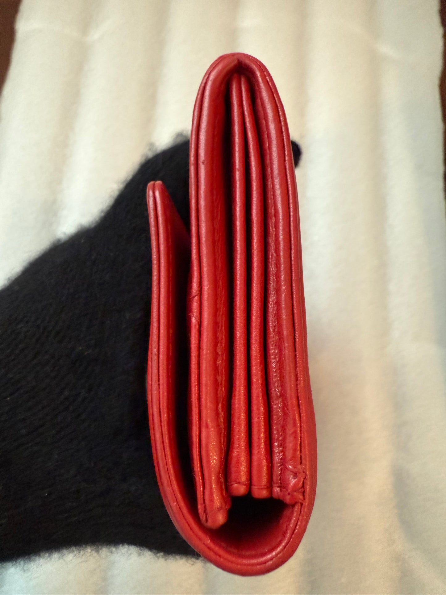 Chanel CC Quilted Pink BIFOLD Leather Long Flap Boy Wallet