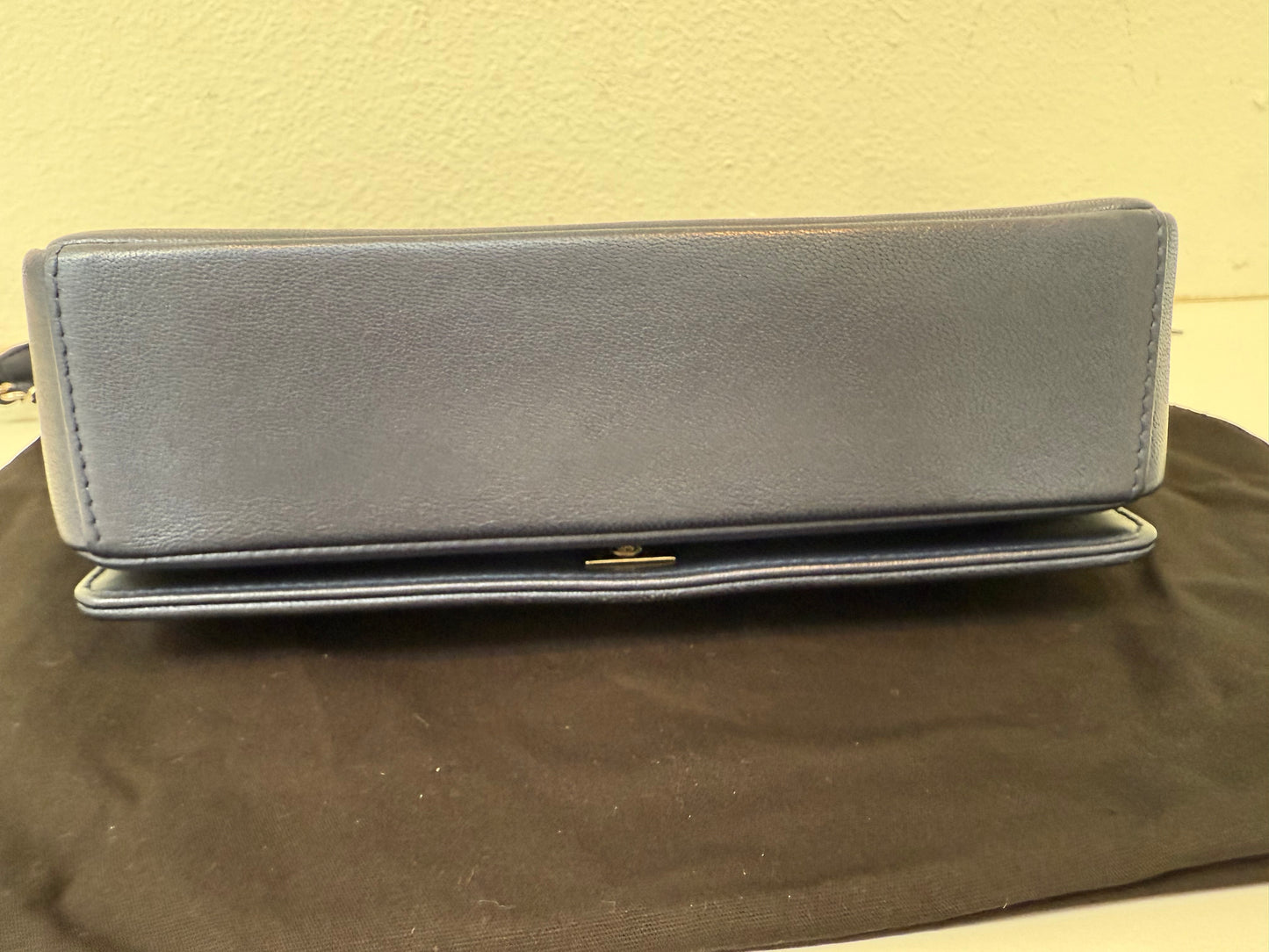 CHANEL Quilted Small Dark Navy Mademoiselle Double Flap Bag