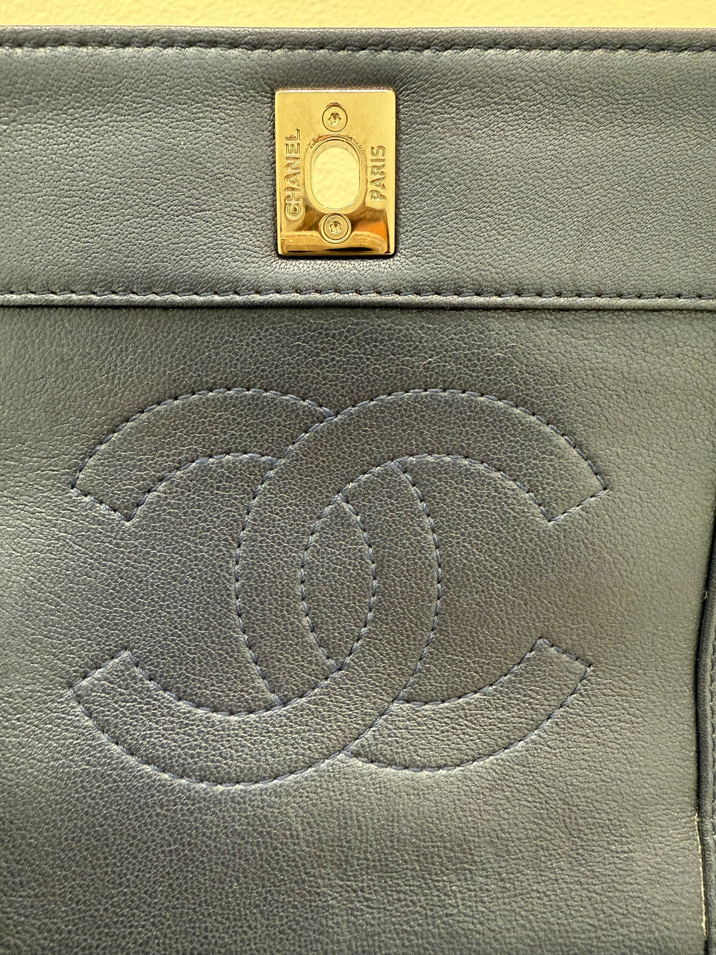 CHANEL Quilted Small Dark Navy Mademoiselle Double Flap Bag