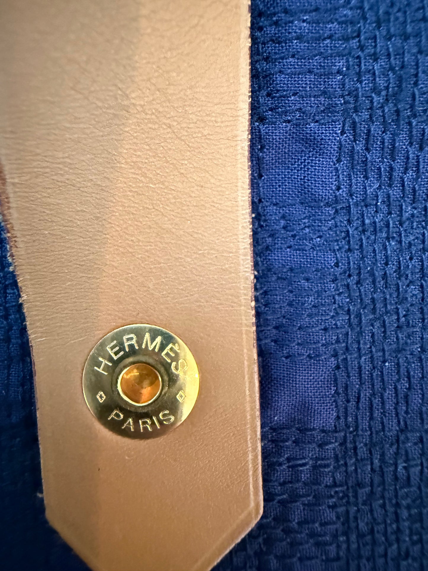 Hermès Toile Navy Canvas Ahmedabad Shoulder Tote