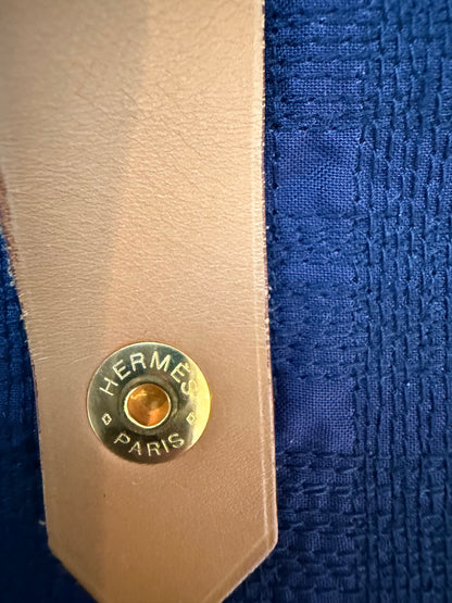 Hermès Toile Navy Canvas Ahmedabad Shoulder Tote
