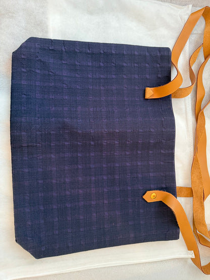 Hermès Toile Navy Canvas Ahmedabad Shoulder Tote