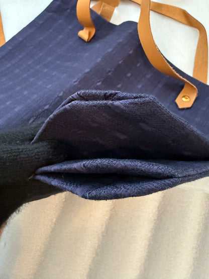 Hermès Toile Navy Canvas Ahmedabad Shoulder Tote