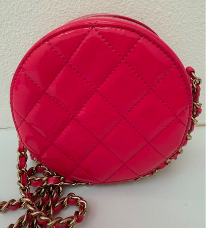 Chanel Miss Coco Round Clutch with Chain CC Pink Caviar Mini Crossbody Bag