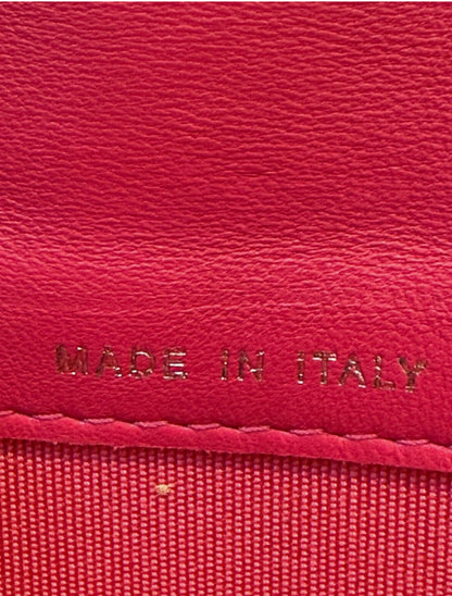 Chanel Blue Quilted Wallet Pink Interior Leather Long Flap Wallet