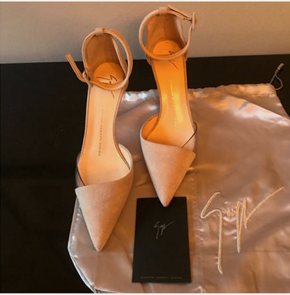 Giuseppe Zanotti Women's Lucrezia Ankle Strap Pointed Pump Sz 8