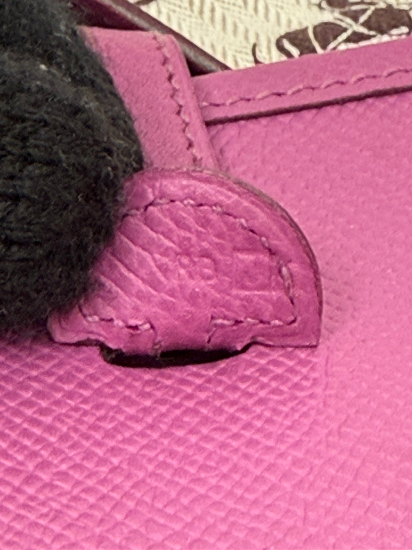 Hermes Purple Evelyn TPM Mini Shoulder Handbag with ALL Epsom Leather STRAP!