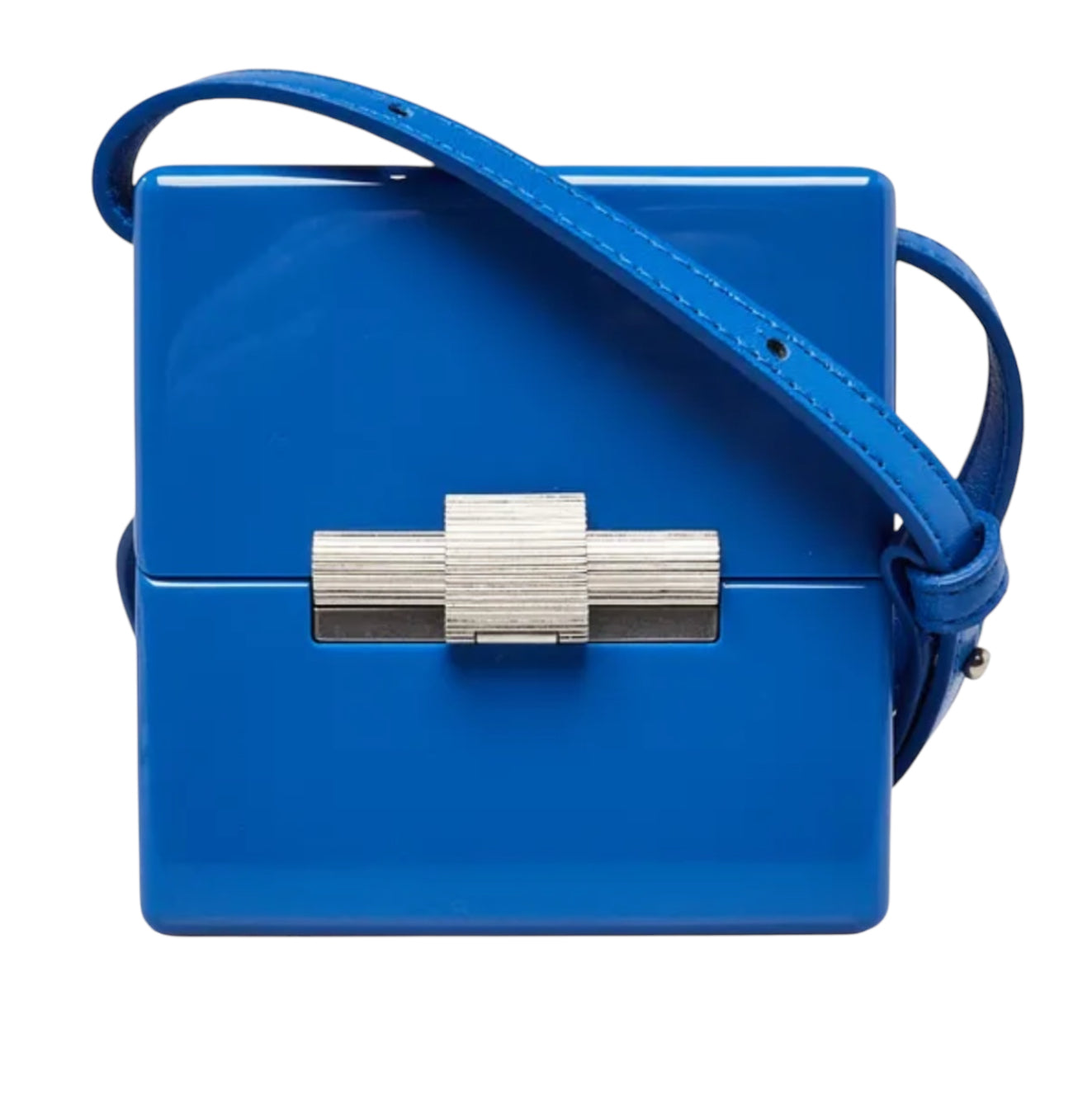 Bottega Veneta Royal Blue Daisey Mini Crossbody Acetate Bag