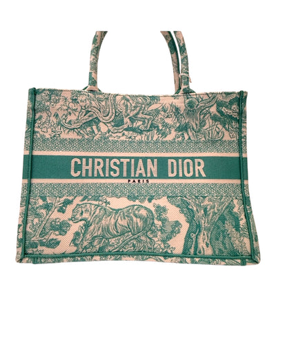 Christian Dior 2024 Medium Jade Green Dioriviera Book Tote Handbag