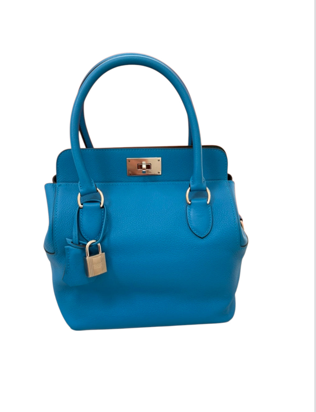 Hermes Bleu Toolbox 20 cm in Swift Leather with Palladium Hardware