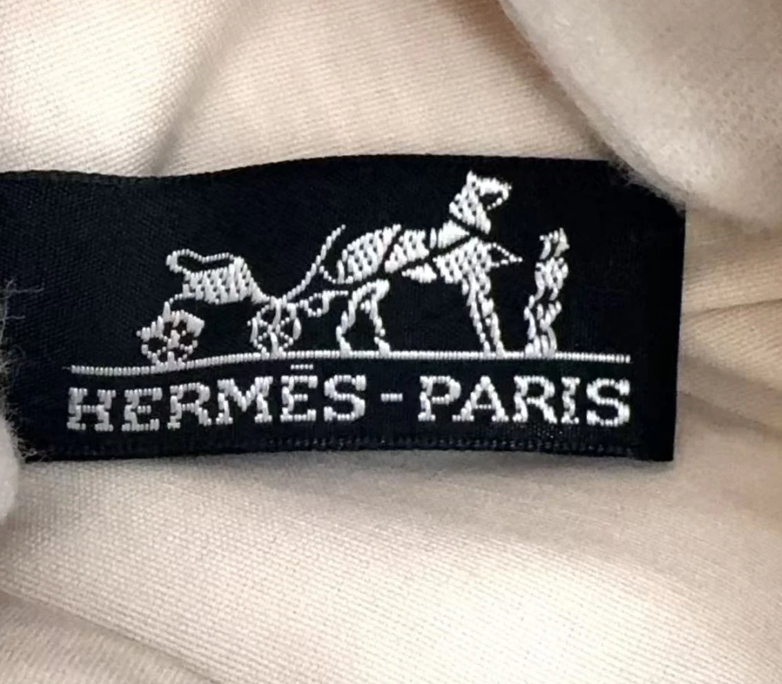 Hermès Bolide Orange Cotton Leather Pouch 20 with Silver Hardware