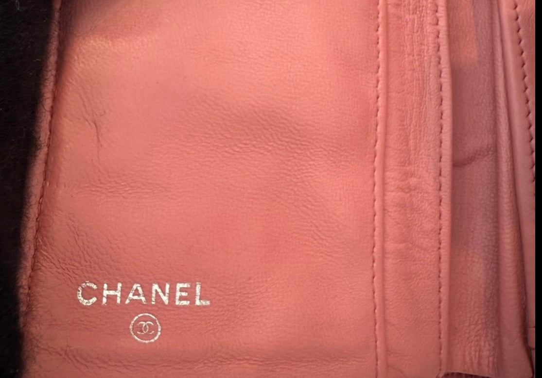 Authentic Chanel CC Quilted Pink BIFOLD Leather Long Flap Wallet
