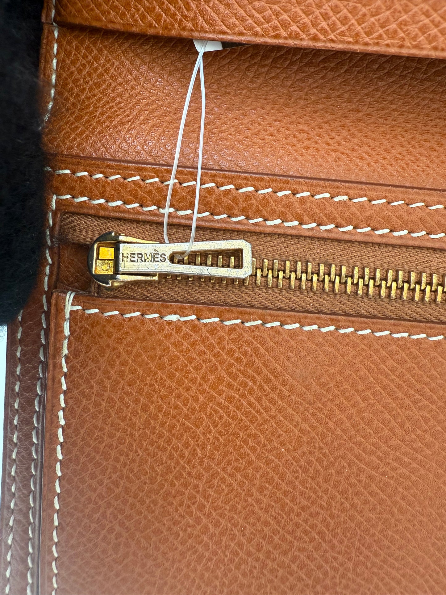 Hermes Bearn Souffle Wallet Gold Epsom Leather & Gold Hardware