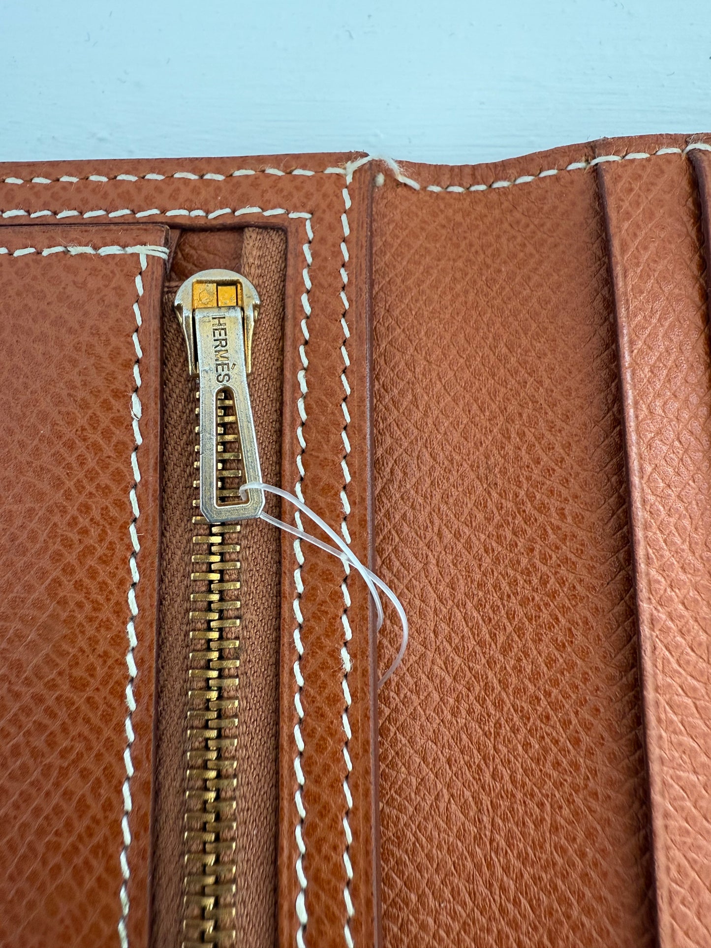 Hermes Bearn Souffle Wallet Gold Epsom Leather & Gold Hardware