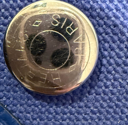 Hermes Blue Garden Party 36 Tote Bag