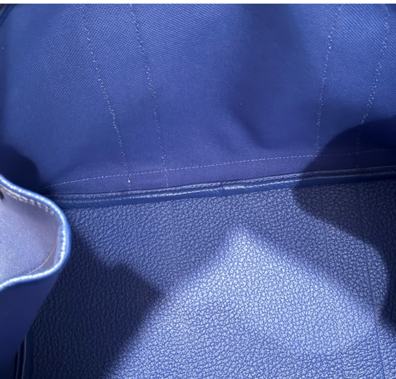 Hermes Blue Garden Party 36 Tote Bag