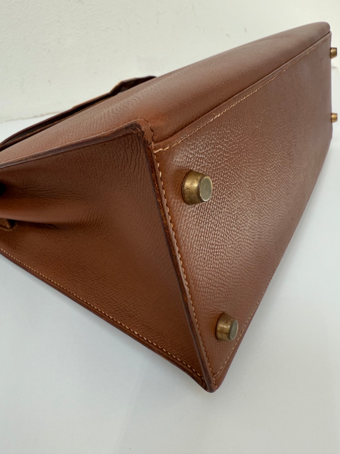 RARE HERMES Kelly 32 Gold on Gold Handbag