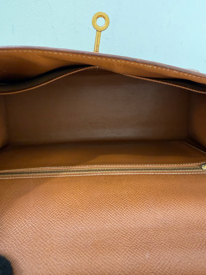 RARE HERMES Kelly 32 Gold on Gold Handbag