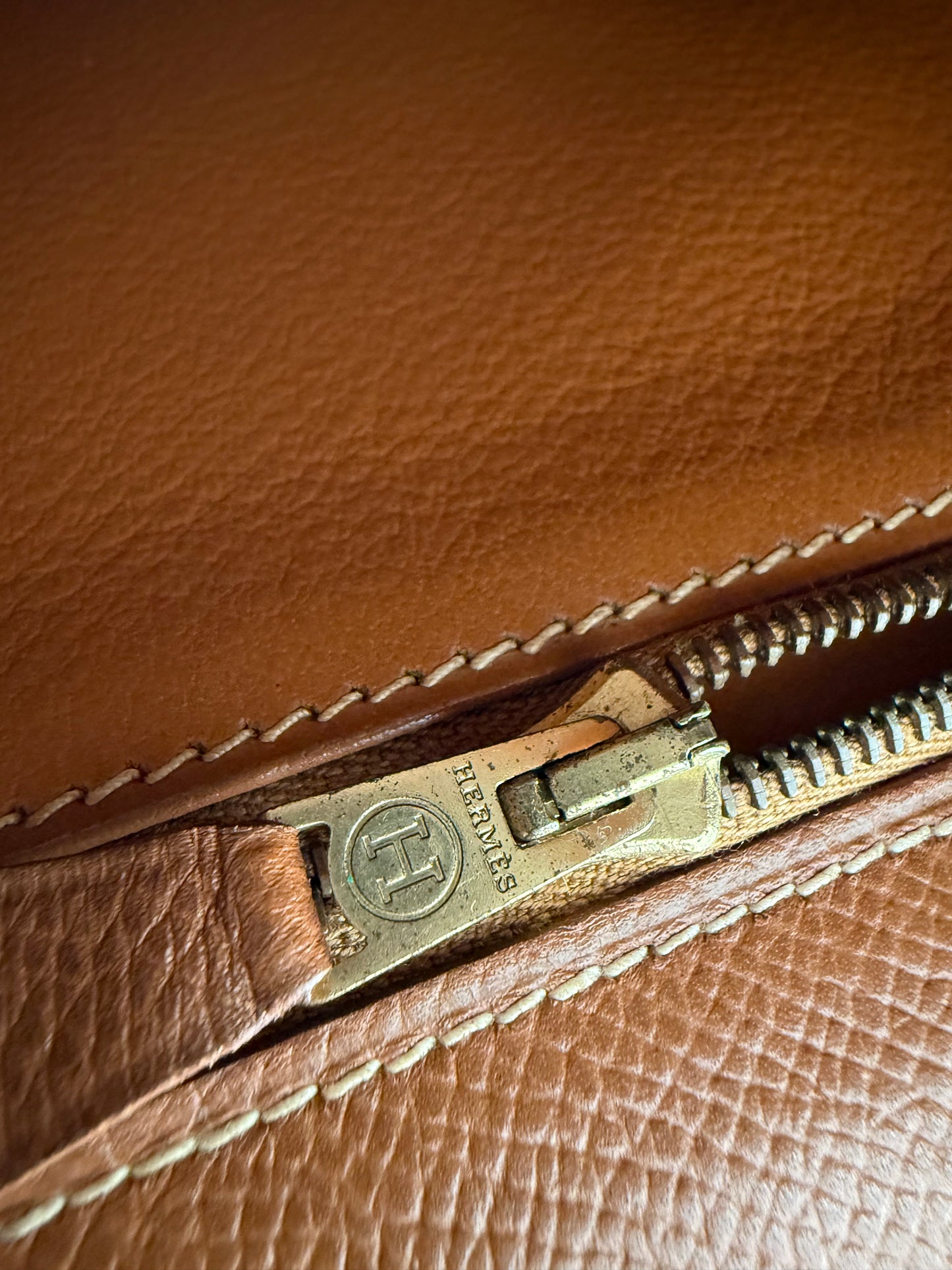 RARE HERMES Kelly 32 Gold on Gold Handbag