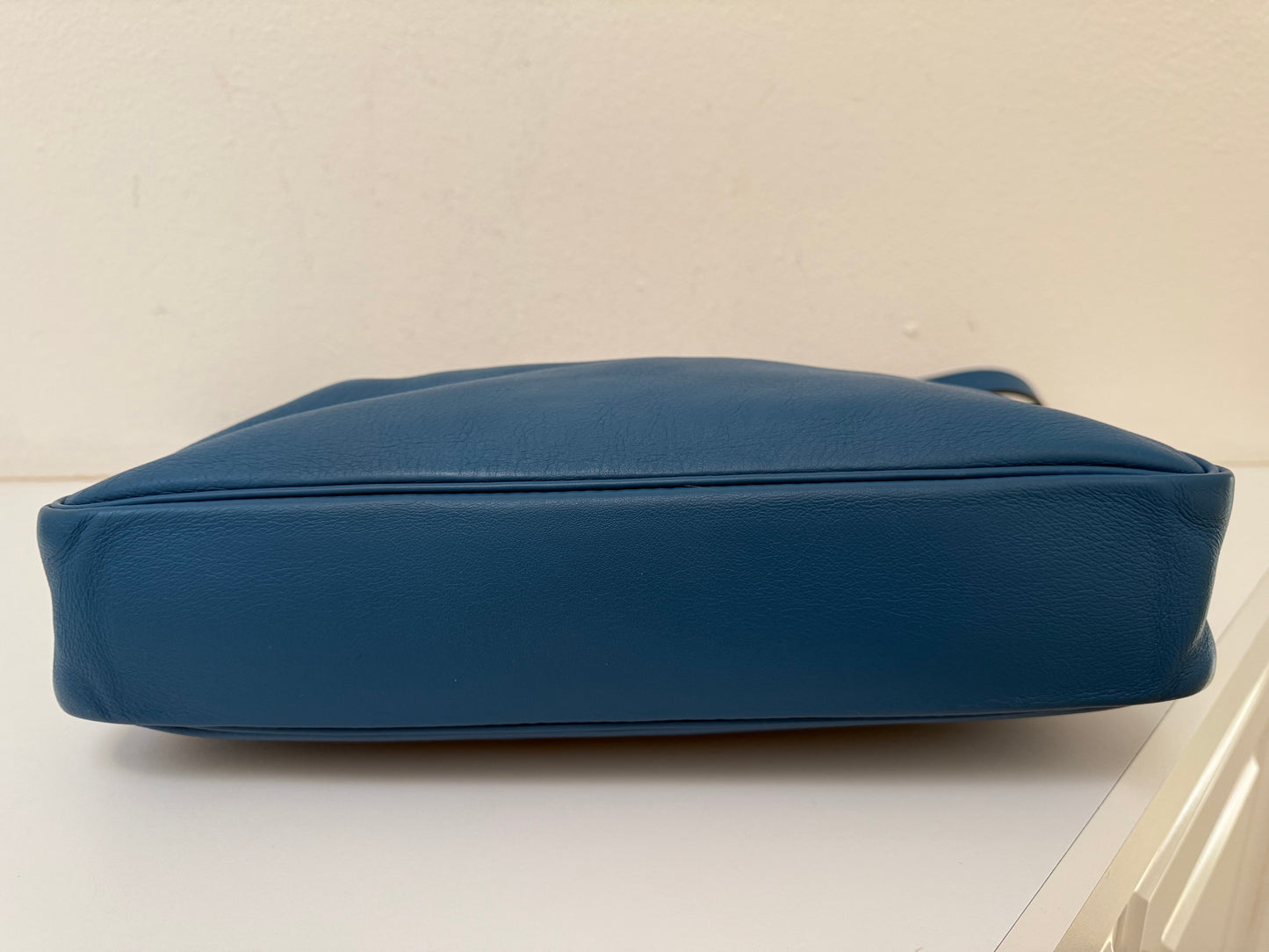 Hermès Massai Royal Blue Jean Clemence PM Hobo Bag Palladium Bag