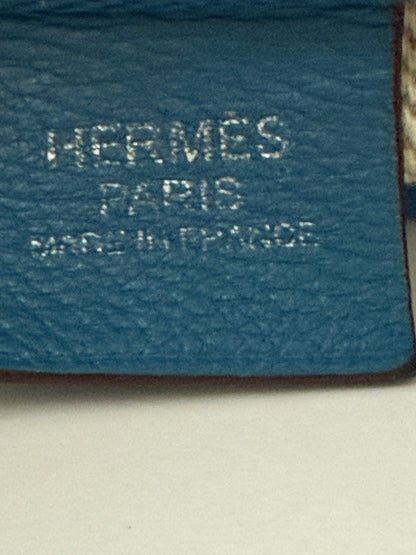 Hermès Massai Royal Blue Jean Clemence PM Hobo Bag Palladium Bag