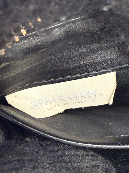 Authentic BOTTEGA VENETA Black Intrecciato Zip Around Long Continental Wallet