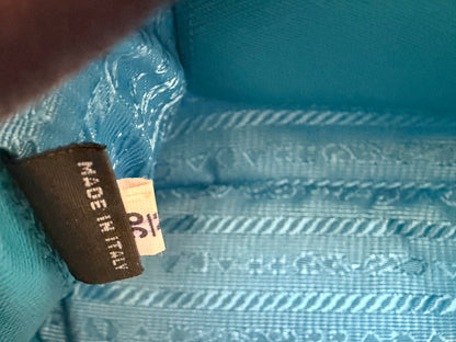 Prada Mini Baby Blue Galleria Saffiano Leather Shoulder Crossbody Satchel Bag