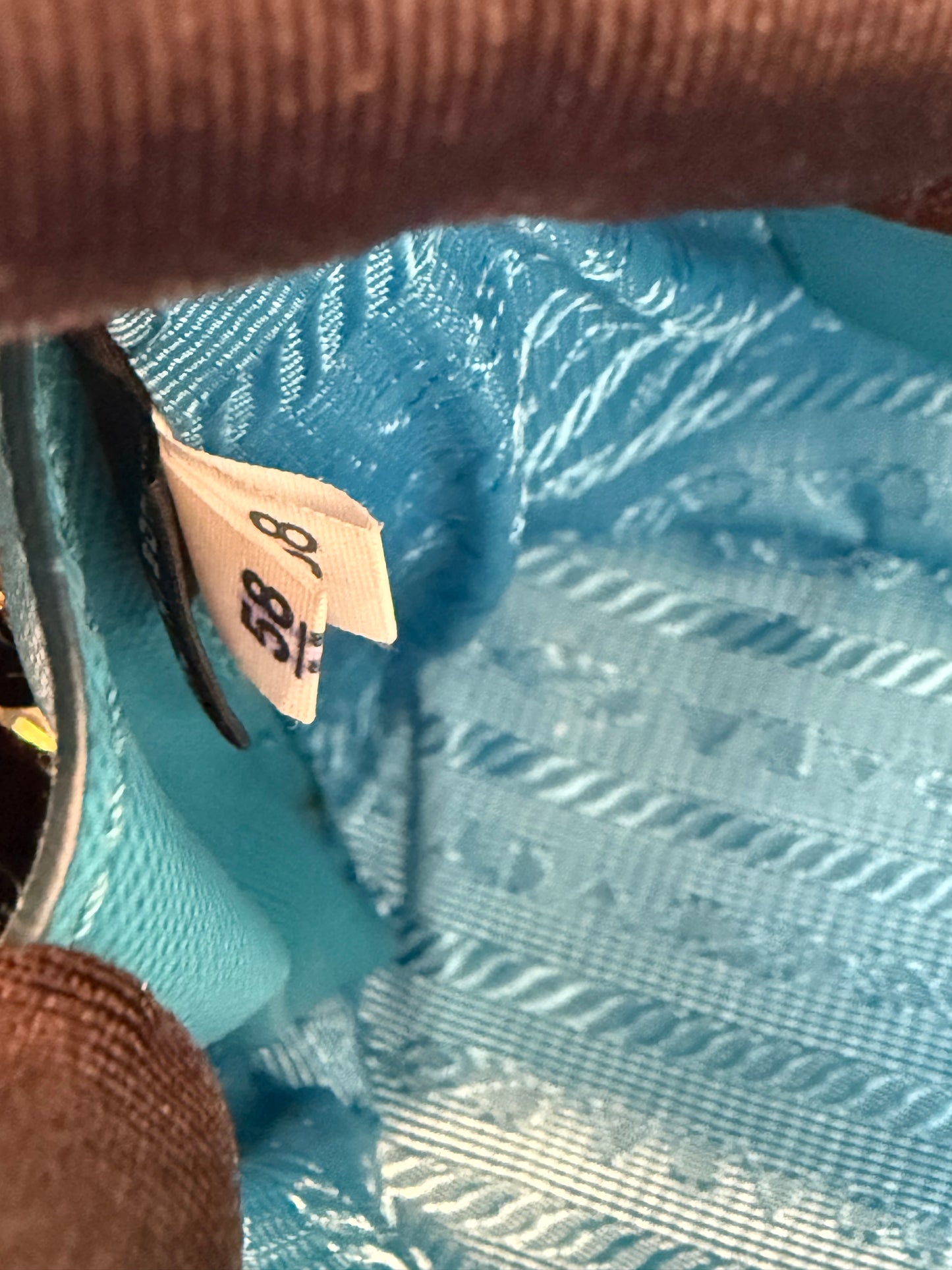 Prada Mini Baby Blue Galleria Saffiano Leather Shoulder Crossbody Satchel Bag