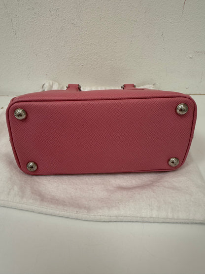 Prada Light Pink Mini Galleria Saffiano Leather Shoulder Crossbody Satchel Bag