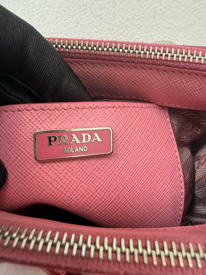 Prada Light Pink Mini Galleria Saffiano Leather Shoulder Crossbody Satchel Bag