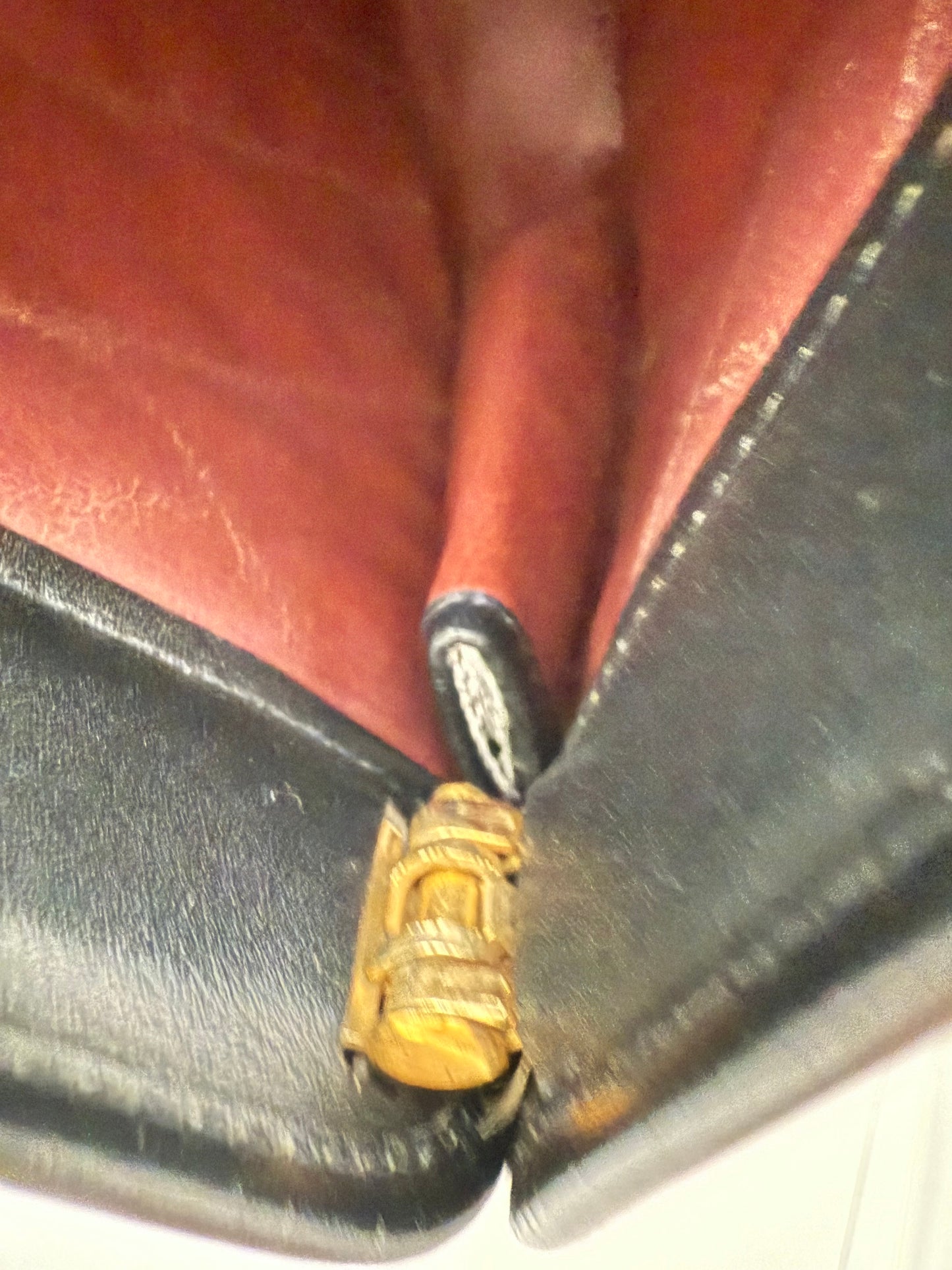 RARE Chanel Black Lambskin Vintage 24K Plated Golden Hardware Clutch Handbag