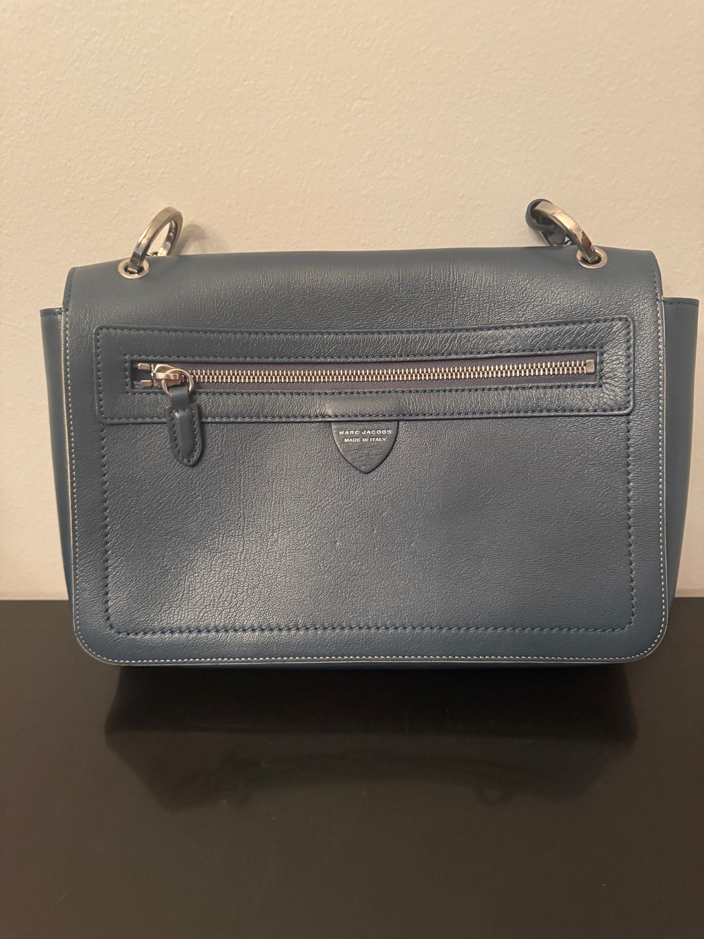 Marc Jacobs Polly Blue Jean Leather Shoulder Crossbody Bag