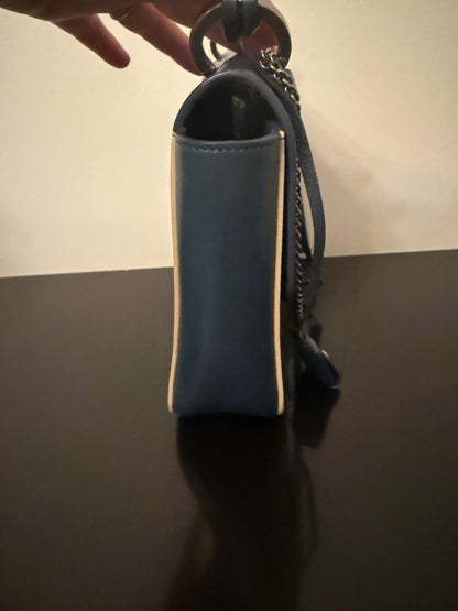 Marc Jacobs Polly Blue Jean Leather Shoulder Crossbody Bag