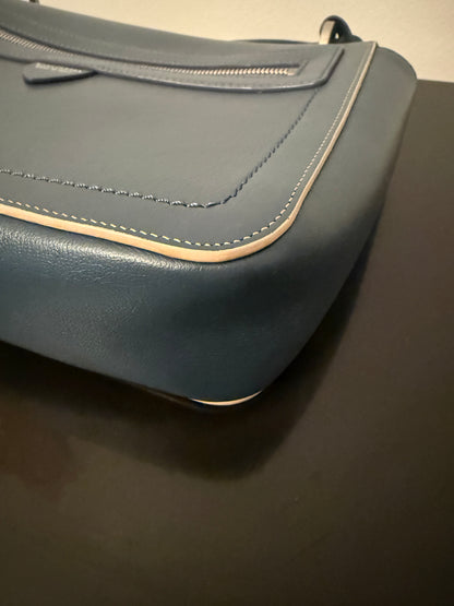 Marc Jacobs Polly Blue Jean Leather Shoulder Crossbody Bag