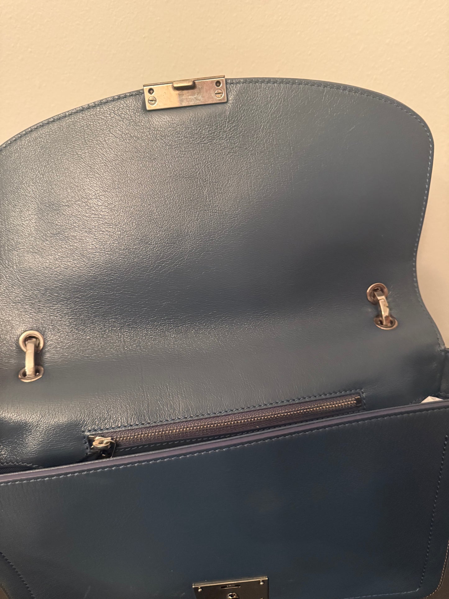 Marc Jacobs Polly Blue Jean Leather Shoulder Crossbody Bag