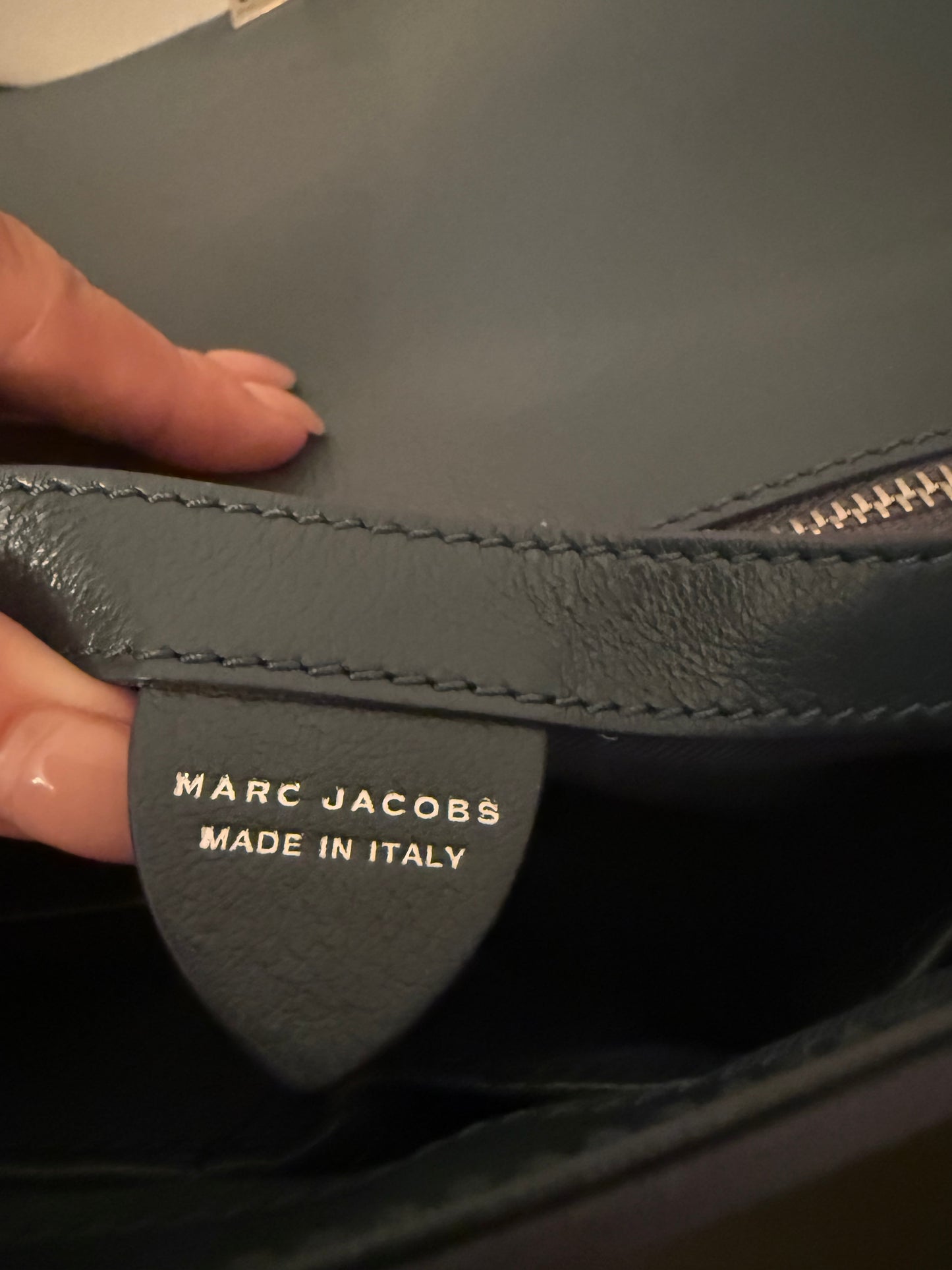 Marc Jacobs Polly Blue Jean Leather Shoulder Crossbody Bag