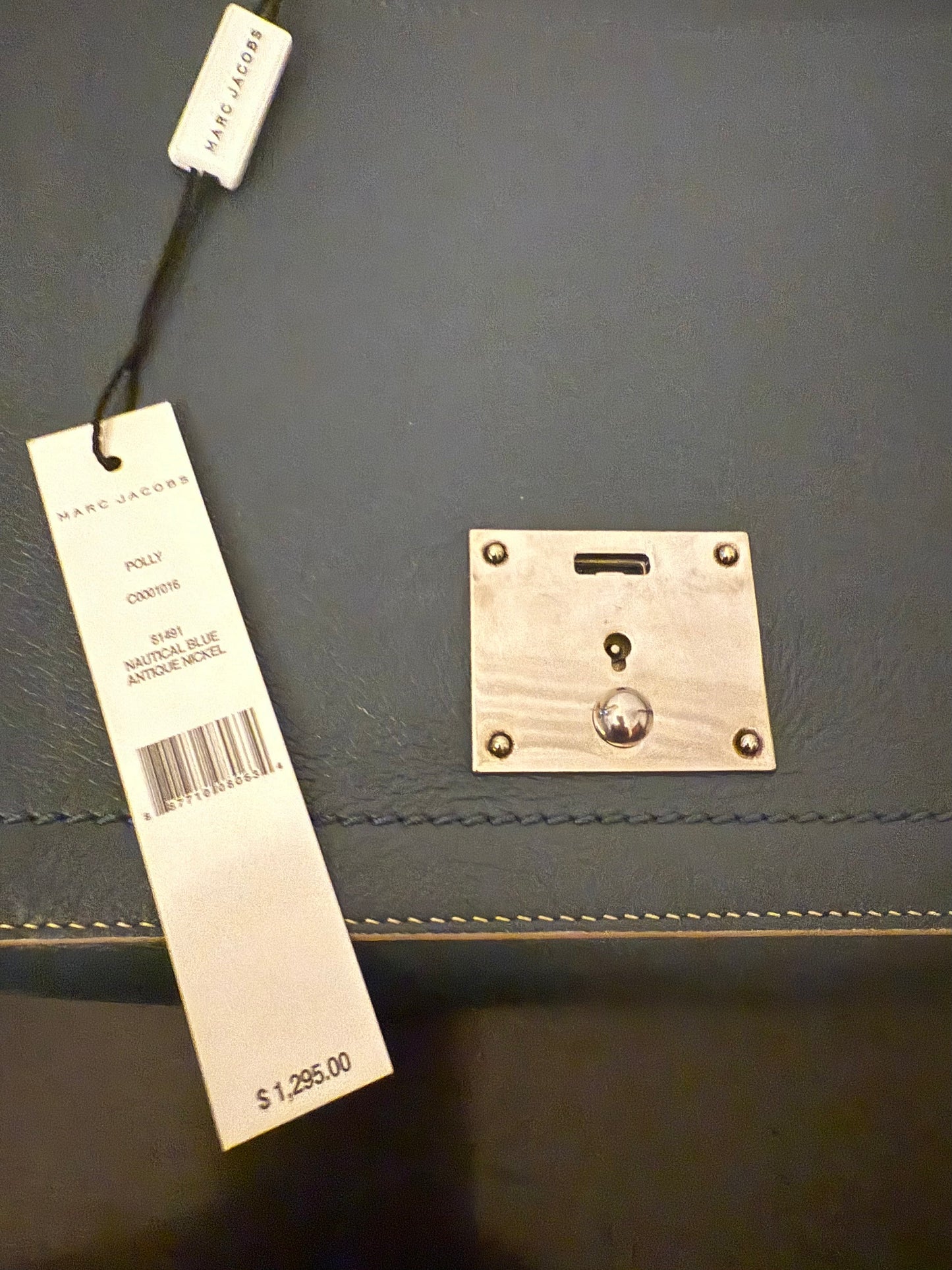 Marc Jacobs Polly Blue Jean Leather Shoulder Crossbody Bag