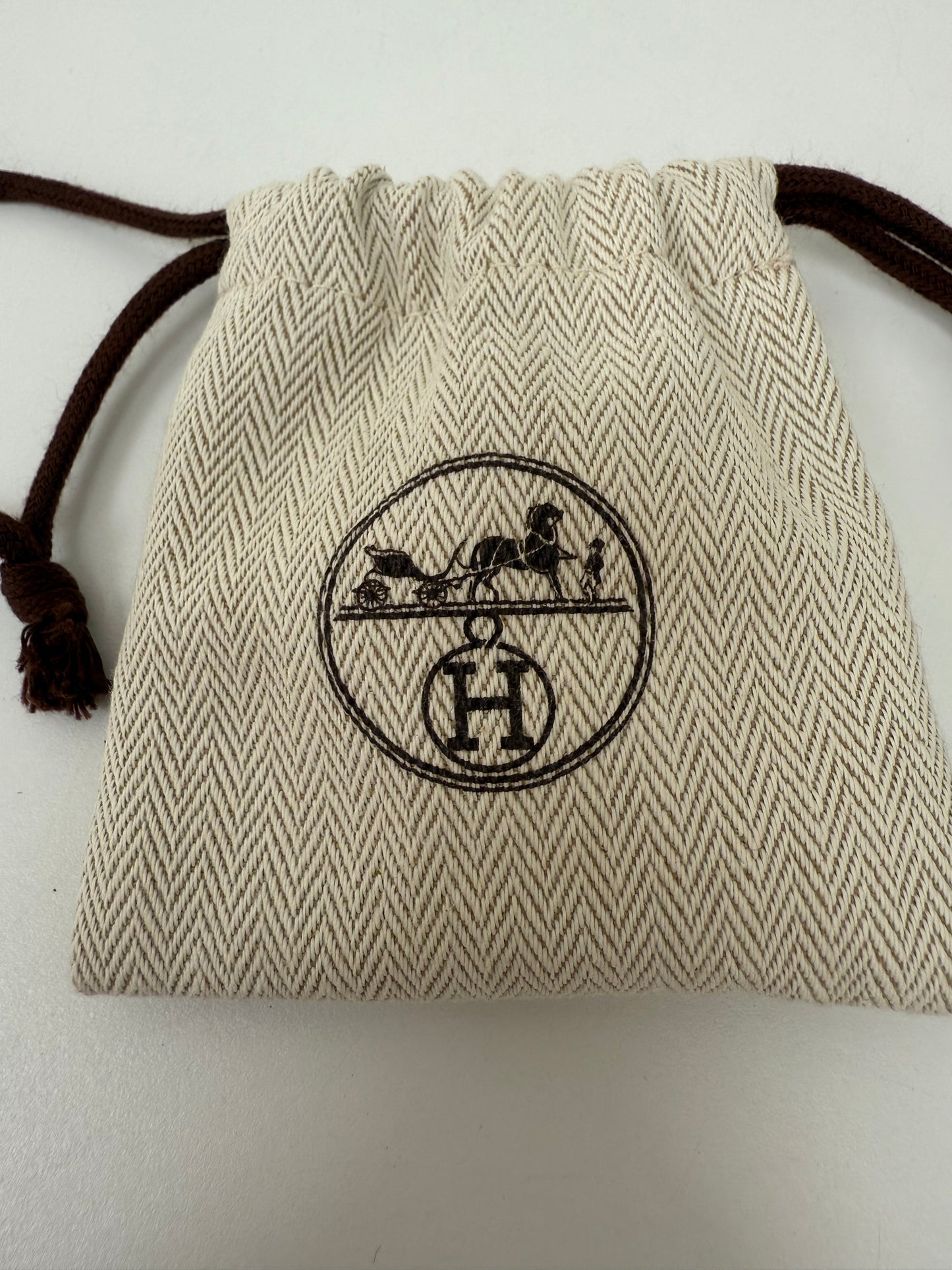 NEW HERMES Red Leather Clochette for Kelly or Birkin, Lock & 2 Keys Set with dust bag