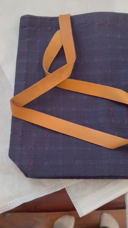 Hermès Toile Navy Canvas Ahmedabad Shoulder Tote