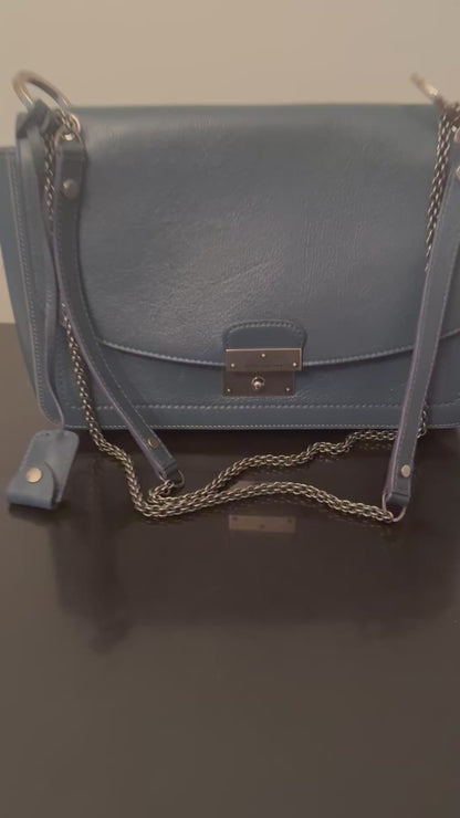 Marc Jacobs Polly Blue Jean Leather Shoulder Crossbody Bag